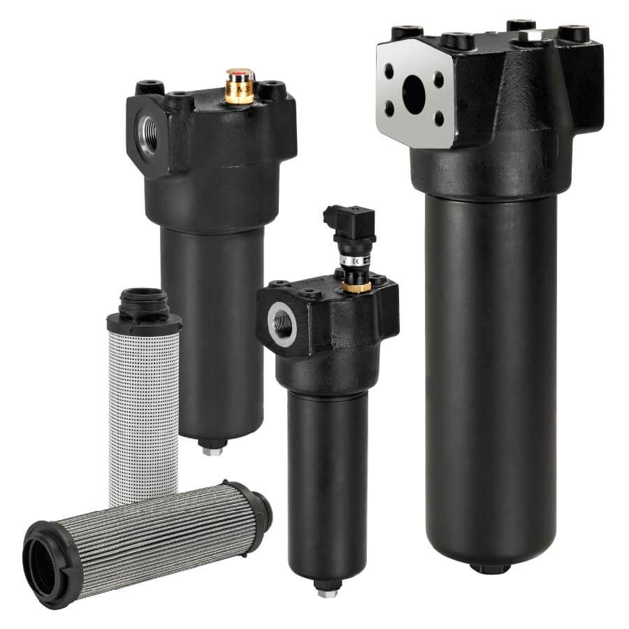 Heavy-duty hydrolic housing and elements